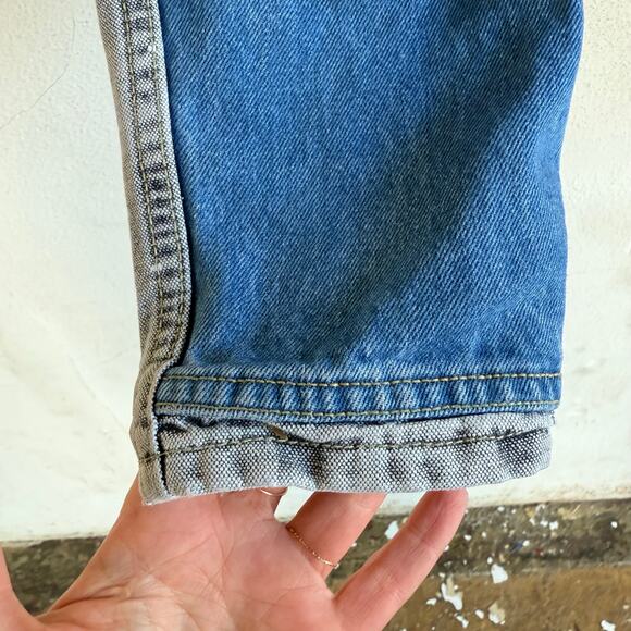 Vintage Gasoline Jeans 50/50 Two Tone High Rise Taper Gray Blue Denim Womens 24 - Picture 2 of 7